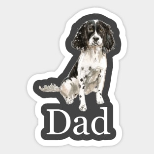 English Springer Spaniel Dog Dad, Dog Dad, Dog Daddy, Gift from the Dog, Dog Dad Gift, Dog Dad Present, Dog Daddy Present, Gift for Dog Dad, Present from the Dog Sticker